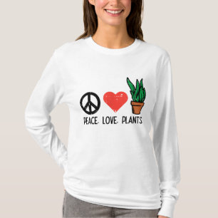 Camiseta Fazendas De Amor Pela Paz Jardinagem De Hippie Gar