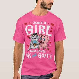 Camiseta Fazendas De Animais De Criação Galinhas De Caprino