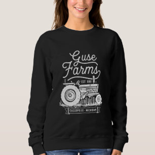 Camiseta Fazendas Jim Guse - Branco sobre o Sweet Preto