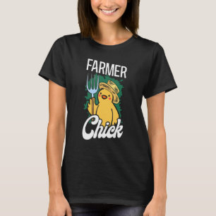 Camiseta Fazendeira Agricultora Menina Galinha Agricultor F