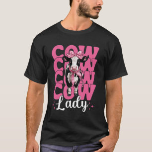 Camiseta Fazendeira de Laticínios Vaca Senhora Menina Criad