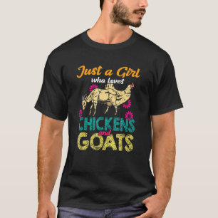 Camiseta Fazendeira Mãe de Galinha Cabra Menina