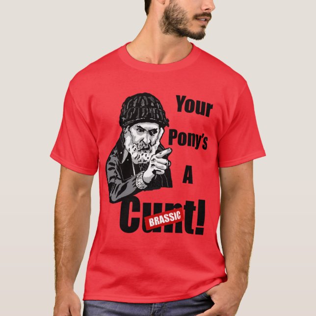 Camiseta Fazendeiro Brassic Jim Rant SEU CAVALO É UMA Série (Frente)