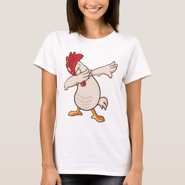 Camiseta Fazendeiro Dabbing de Frango Dança Dab (Frente)