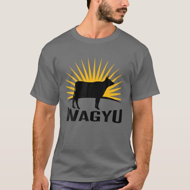 Camiseta Fazendeiro de Bovinos - Vaca de Wagyu (Frente)