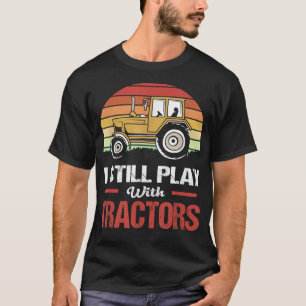 Camiseta Fazendeiro De Caminhões Retro Que Eu Ainda Brinco