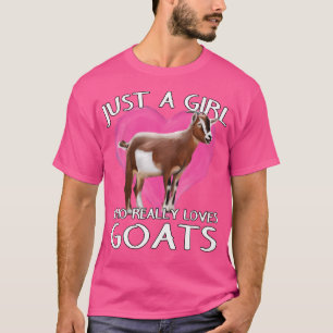 Camiseta Fazendeiro De Fazendas De Cabra Apenas Uma Garota