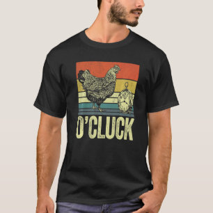 Camiseta Fazendeiro de frango cacarejando Mens O'cluck reló