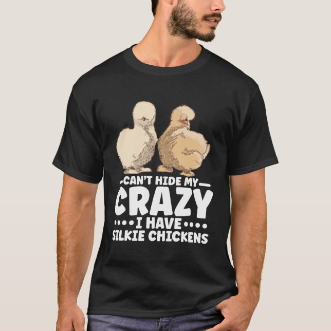 Camiseta Fazendeiro de Frango de Seda Silkie Chinês Silky (Frente)