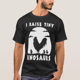 Camiseta Fazendeiro de Frango Eu Crio Dinossauros Minúsculo