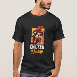 Camiseta Fazendeiro de Frango Papai de Frango Pai Avô Galo