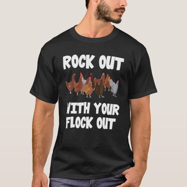 Camiseta Fazendeiro de Frango se Apresenta Com Seu Enxame (Frente)