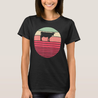 Camiseta Fazendeiro de Gado Leiteiro Fazenda Estilo Retro V