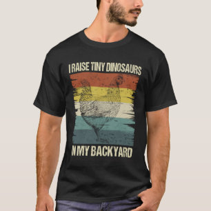 Camiseta Fazendeiro de galinhas de quintal do futuro retrô