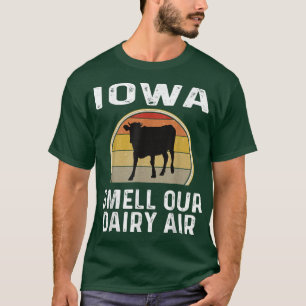 Camiseta Fazendeiro De Iowa Cheira A Nossa Vaca De Ar Leite
