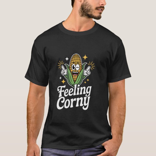 Camiseta Fazendeiro de Milho Sentindo-se Brega (Frente)