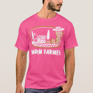 Camiseta Fazendeiro de Minhocas Vermicultura Jardinagem Agr
