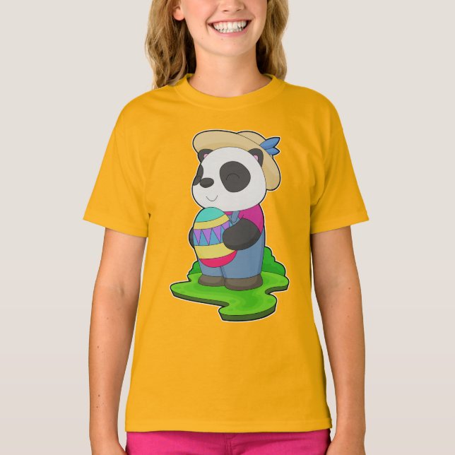 Camiseta Fazendeiro de Páscoa Panda (Frente)