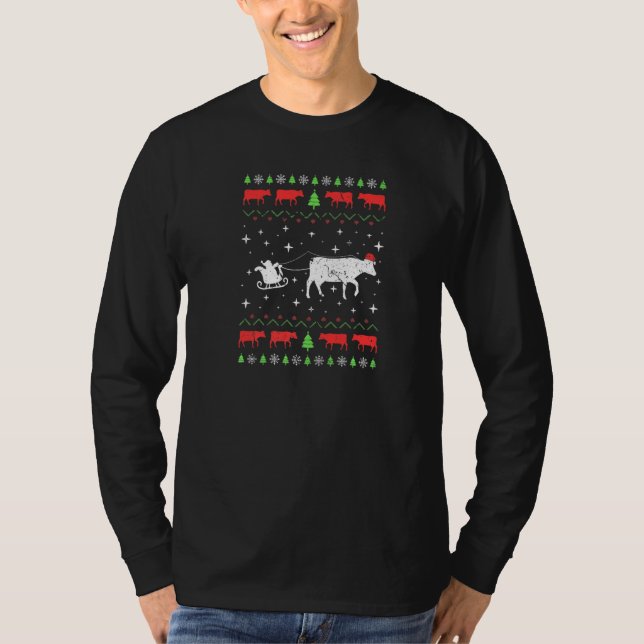 Camiseta Fazendeiro de Vaca do Natal Feio (Frente)