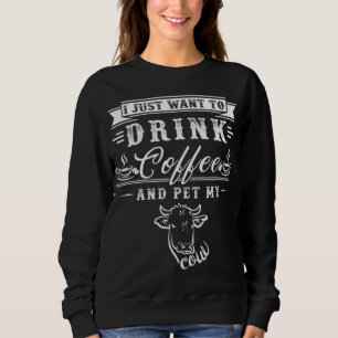 Camiseta Fazendeiro De Vaca Eu Só Quero Beber Café E Pet My