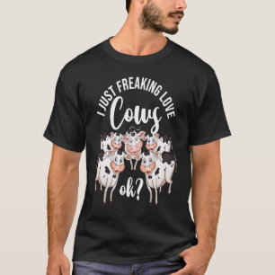 Camiseta Fazendeiro de Vaca Látea Fazendo Agricultura Eu Só