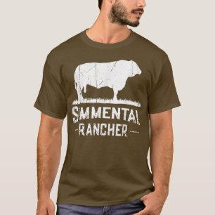 Camiseta Fazendeiro de Vaca Simmental Rancher