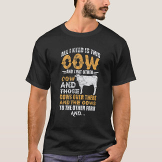 Camiseta Fazendeiro de Vaca Vaca Proprietário de Vaca Afli