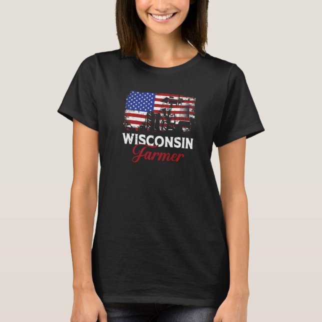 Camiseta Fazendeiro de Wisconsin (Frente)