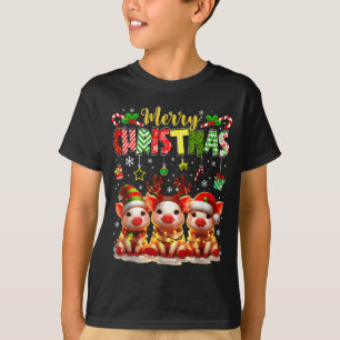 Camiseta Fazendeiro Divertido Feliz Natal Rena Papai Noel G