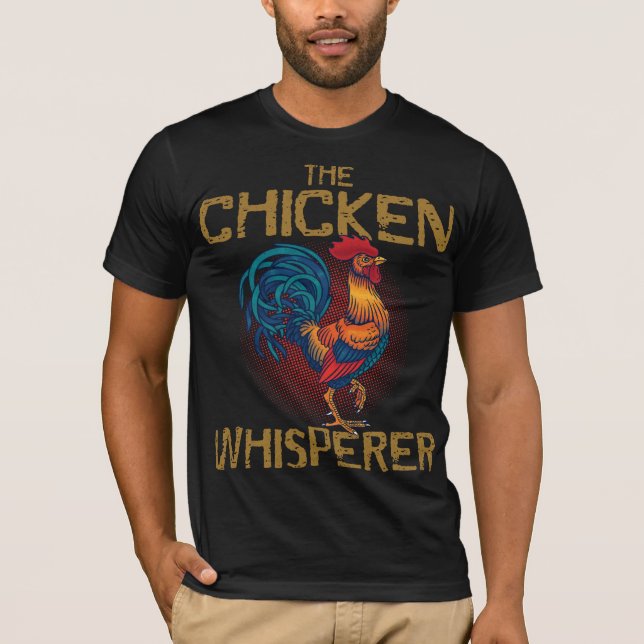 Camiseta Fazendeiro do Whisperer da galinha (Frente)