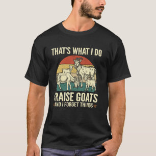 Camiseta Fazendeiro Engraçado Criando Cabras E Esquecendo C
