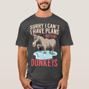 Camiseta Fazendeiro Engraçado Fazenda Fazenda Animal Donkey