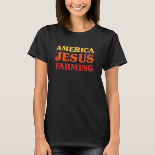 Camiseta Fazendeiro Eu Adoro Cultivar A América Jesus