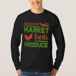 Camiseta Fazendeiro Fazenda de Frango Trator Agrícola