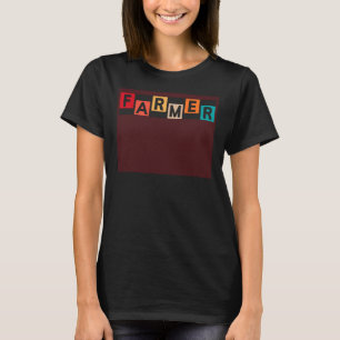 Camiseta Fazendeiro Fazenda Vacas Gado Cavalos Galinha