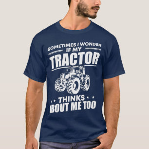 Camiseta Fazendeiro Local Se O Meu Trator Pensar