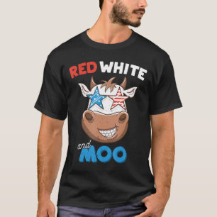 Camiseta Fazendeiro Patriota Vaca Bandeira Americana Trocad