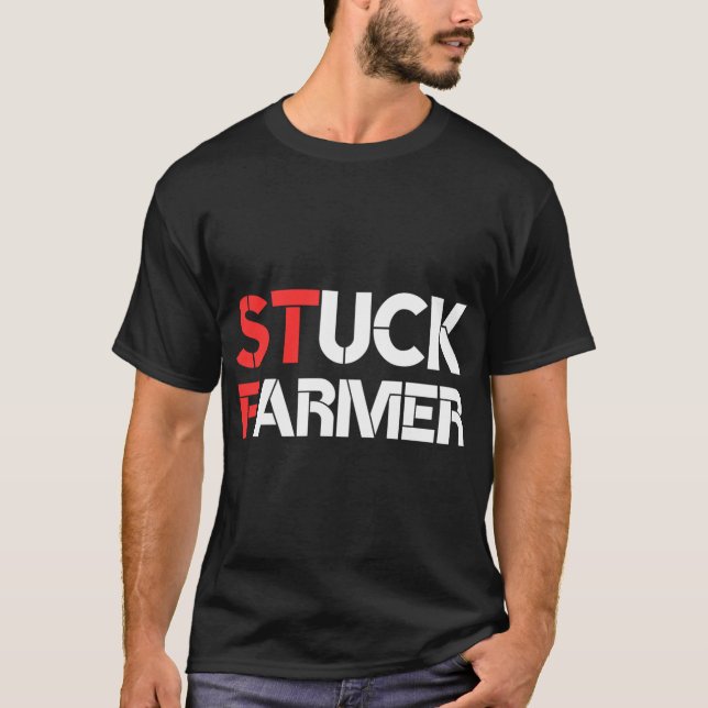 Camiseta Fazendeiro Preso Sobredimensionado (Frente)