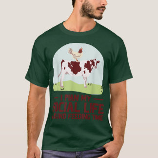 Camiseta Fazendeiro Vaca Galinha Agricultura Ancestral