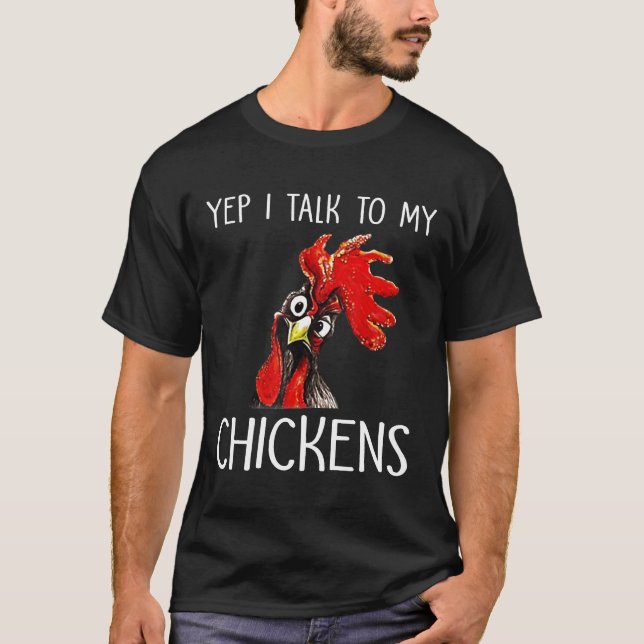 Camiseta Fazendeiro Vida Frango Sim, Eu Falo Com Meus Frang (Frente)