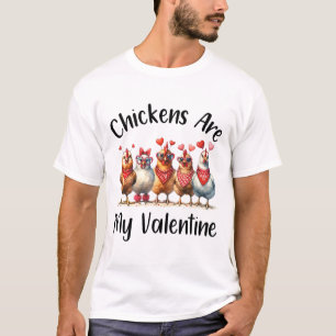 Camiseta Fazendeiros Engraçados - Homens Mulheres Galinha É