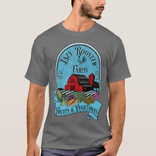 Camiseta Fazendeiros Fazendas da família de galos preguiços