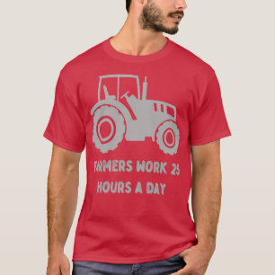 Camiseta Fazendeiros trabalham Design Duro