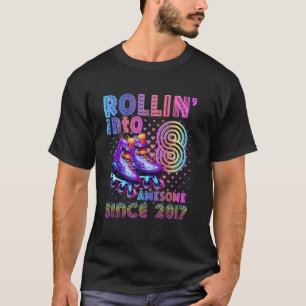 Camiseta Fazendo 8 anos na pista de patinação no gelo Rolli