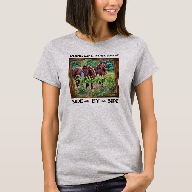 Camiseta Fazendo a Vida Juntos - Lado a Lado (Frente)