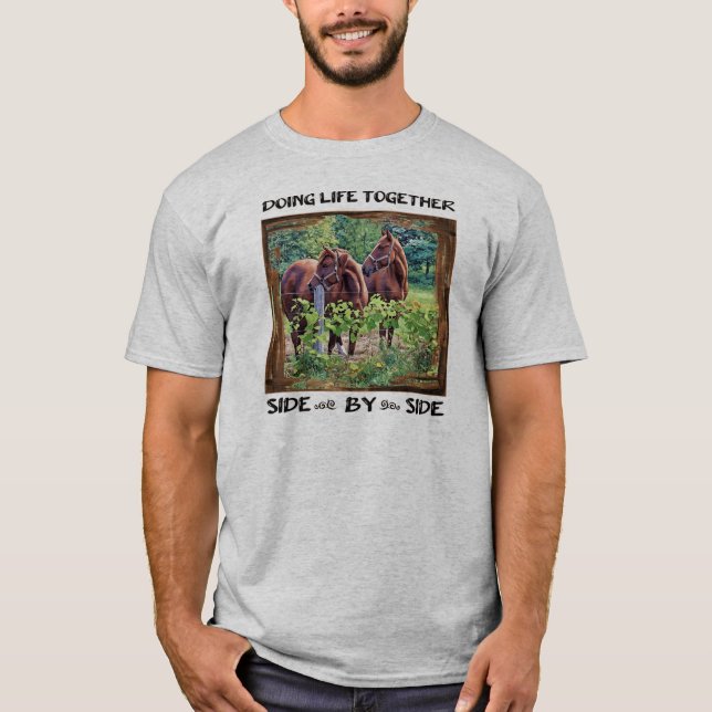 Camiseta Fazendo a Vida Juntos - Lado a Lado (Frente)