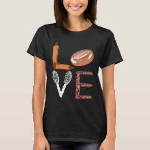 Camiseta Fazendo Amor Pão Pão padaria pastelaria Chef Assar