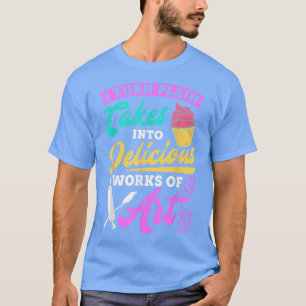 Camiseta Fazendo Eu Transformo Bolos Em Arte Fazendo Cota A