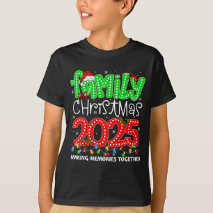 Camiseta Fazendo Memórias Juntos Natal Familiar 2025 Xma