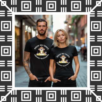 Camiseta Fazendo Meus Impostos - Macaco